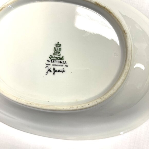 VTG Wisteria Set Of 2  Serving Bowls H & Co Sell Bavaria Germany Floral Pattern - Picture 4 of 8